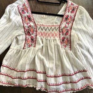 Boho embroidered